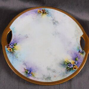 Signed Hand Painted Royal Bayreuth Serving Tray # 25877